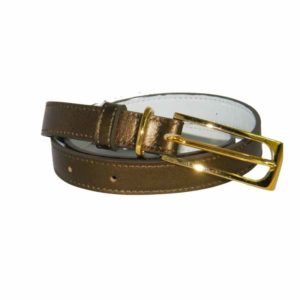 Ceinture femme vert bronze fabriqué en France