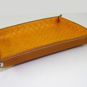 Vide-poche en cuir idée cadeau décoration intérieure
