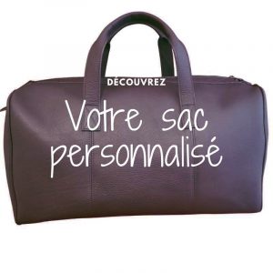 Sac de voyage en cuir sur mesure personnalisable fabrication artisanale française