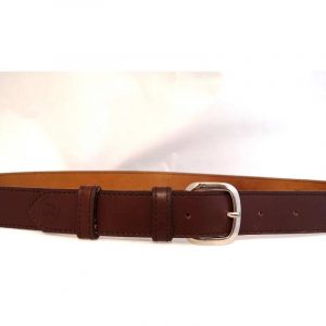 Ceinture en cuir marron pour homme artisanale made in France sur ml-sellier.fr