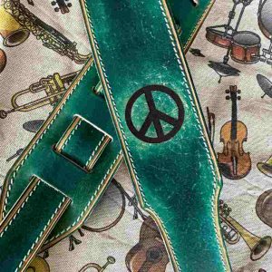 sangle guitare en cuir personnalisée made in France